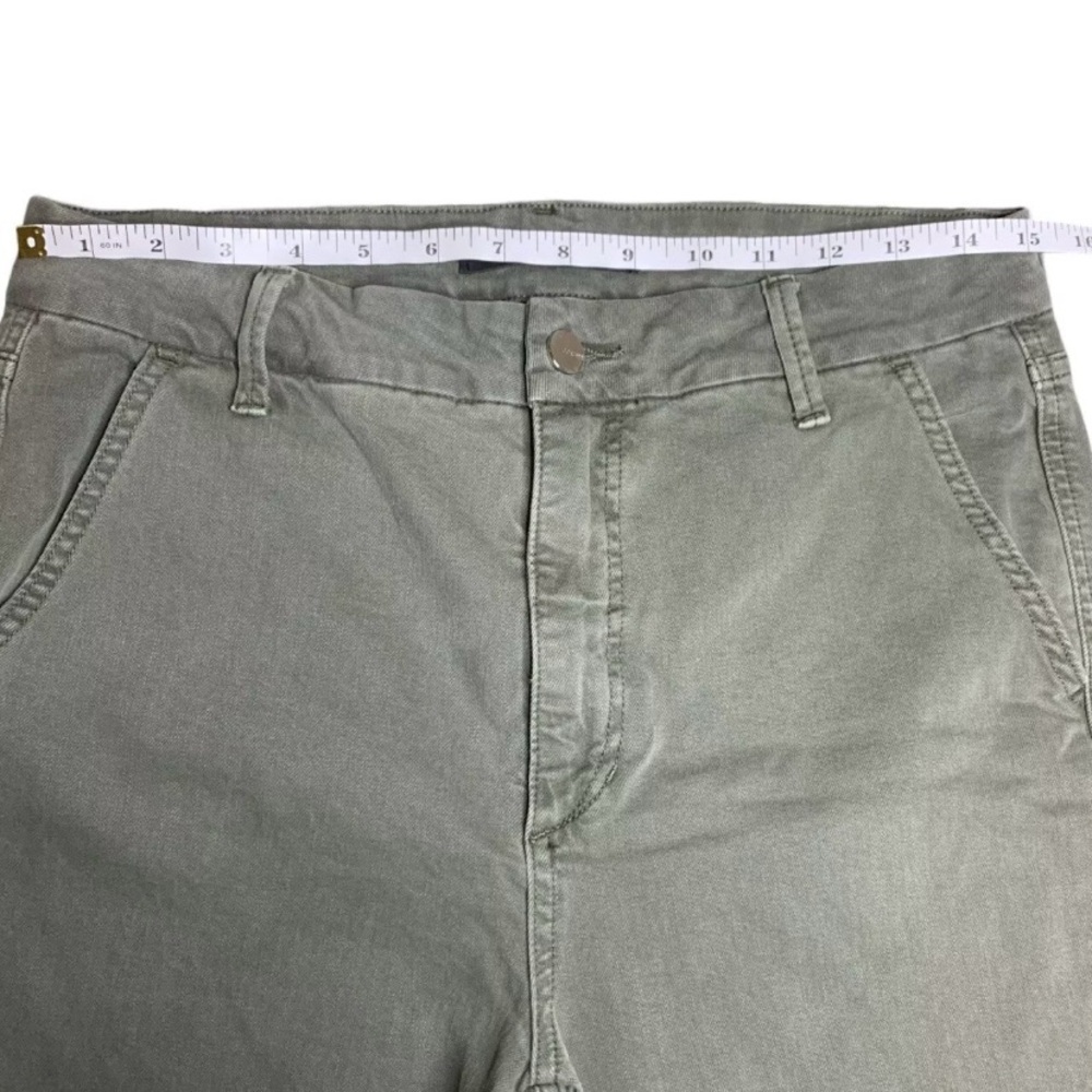Joe’s Jeans High Rise Crop Jeans Green Size 30 The Slim Kick Ankle Trousers - Picture 4 of 9